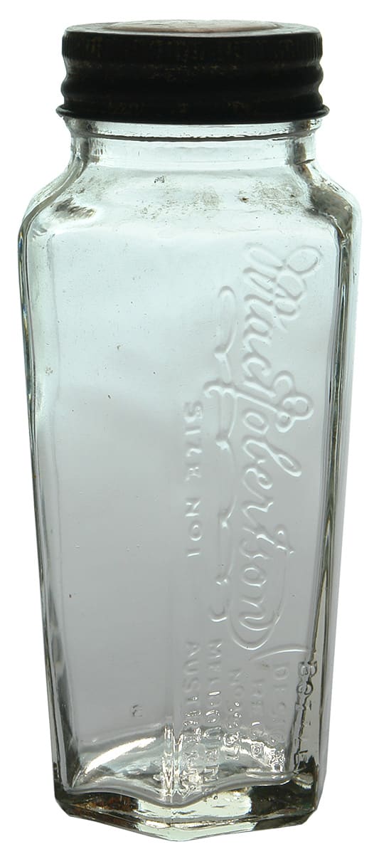 MacRobertson Melbourne Australia Glass Lolly Jar