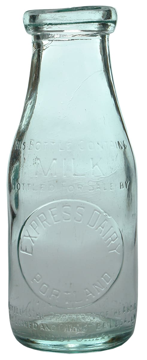 Express Dairy Portland Milk Bottle