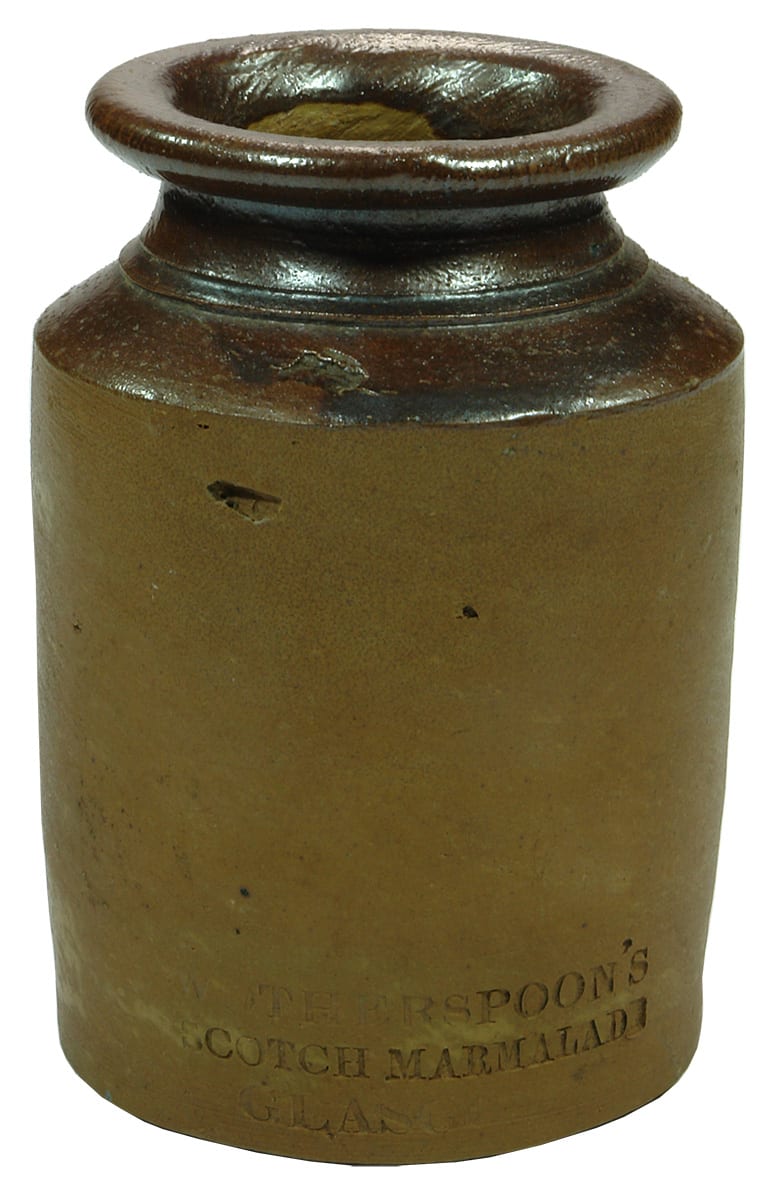 Wotherspoon's Scotch Marmalade Glasgow Stoneware Jar