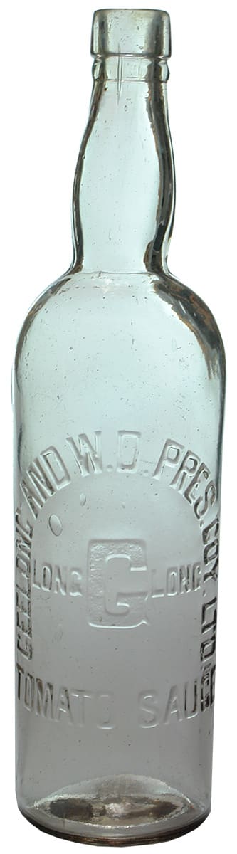 Geelong Preserving Co Sauce Bottle