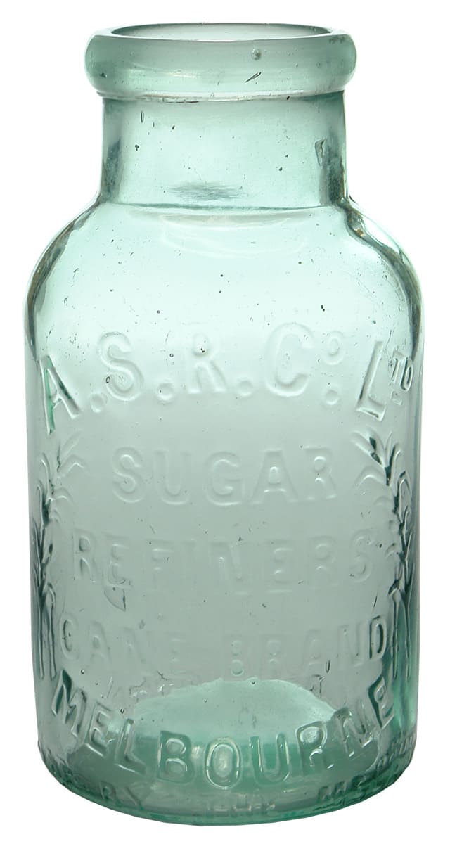 Australian Sugar Refiners Cane Brand Melbourne Jar