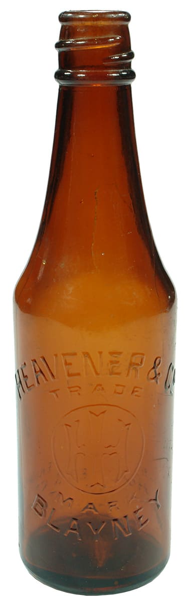 Heavener Blayney Amber Glass Sauce Bottle