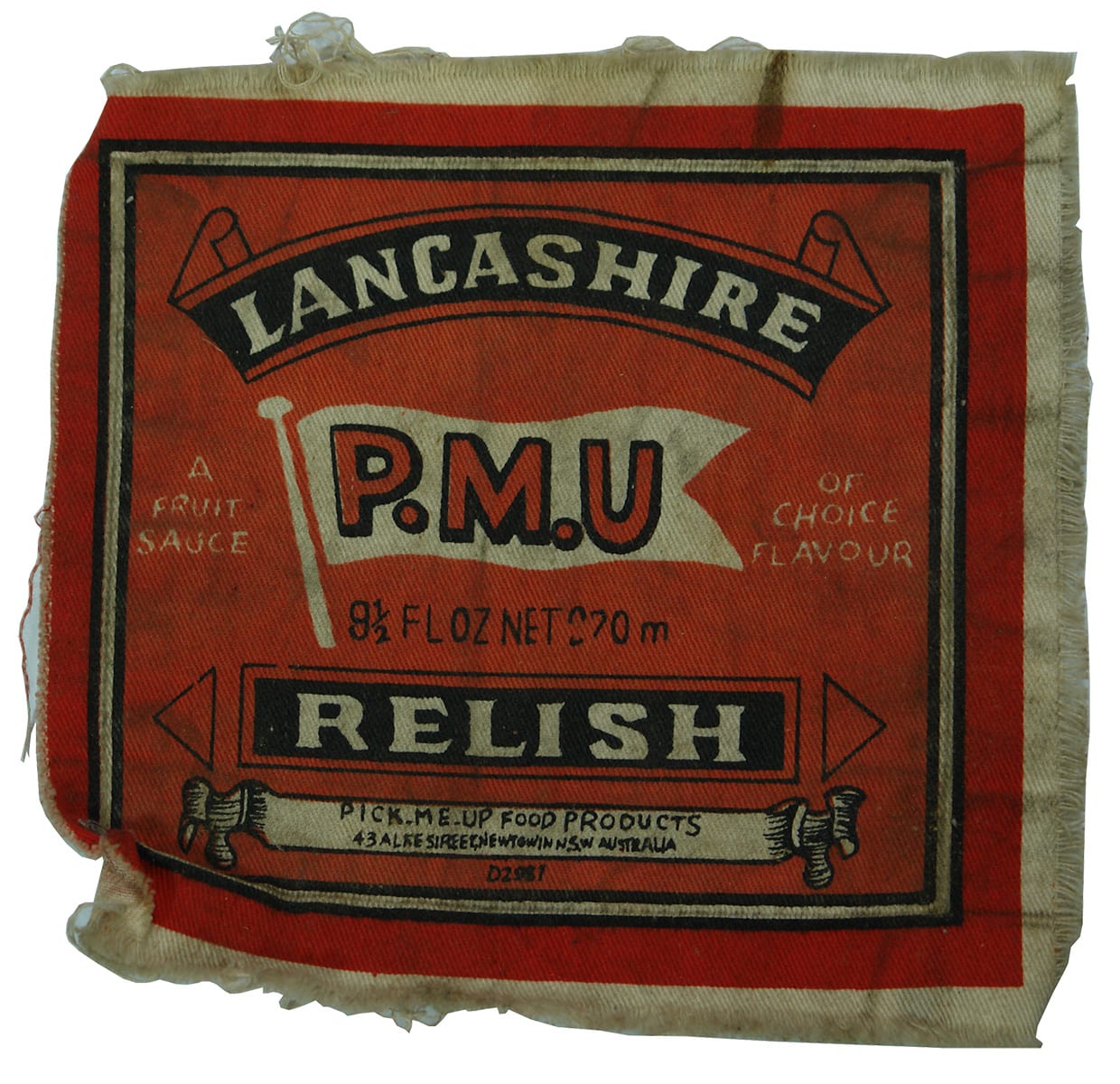 Pick-me-up Newtown Lancashire Relish Advertising