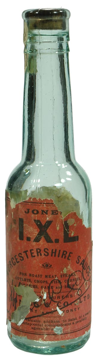 Jones IXL Worcestershire Sauce Labelled Bottle