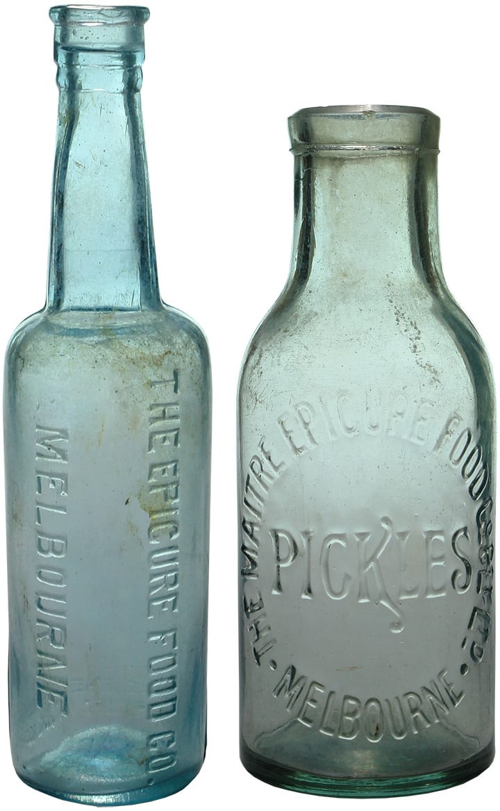 Maitre Epicure Food Company Melbourne Old Bottles