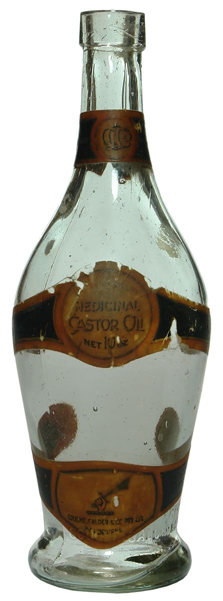 Couche Calder Scimitar Brand Melbourne Castor Oil Bottle