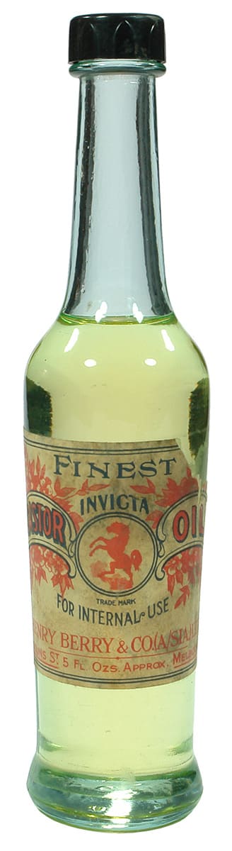 Henry Berry Melbourne Castor Oil Bottle