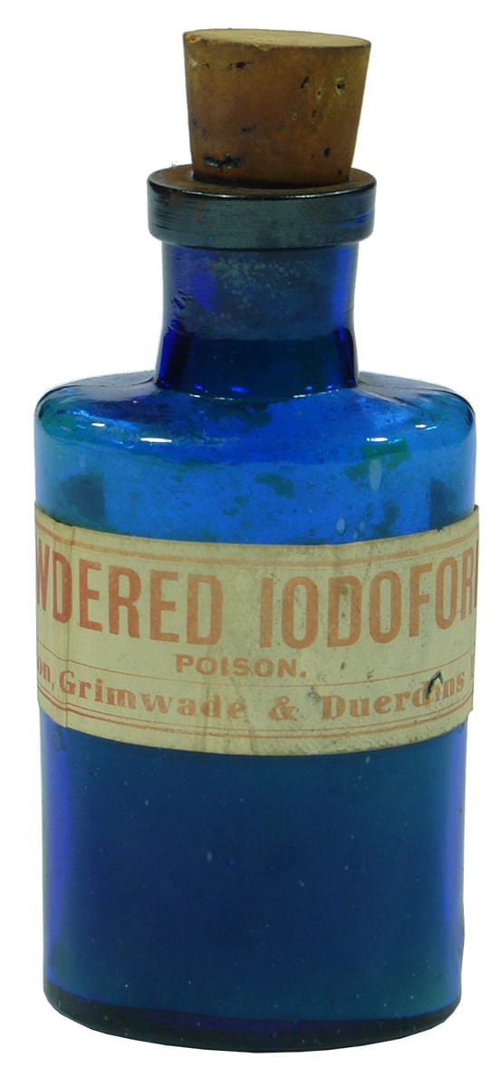 Cobalt Blue Iodoform Felton Grimwade Bottle