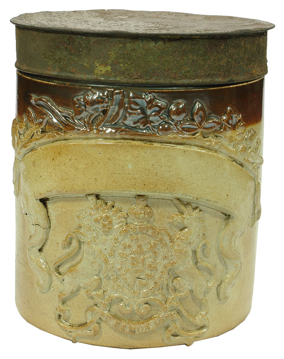 Slab Seal Stoneware Storage Jar