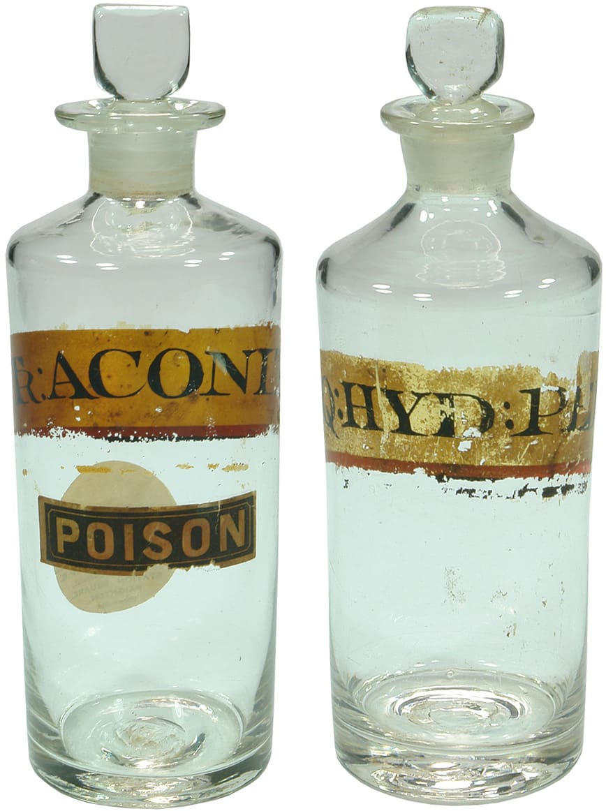 Pontil Chemist Apothecary Glass Jars