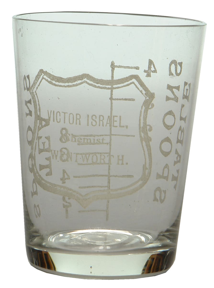 Victor Israel Chemist Wentworth Medicine Measure Glass