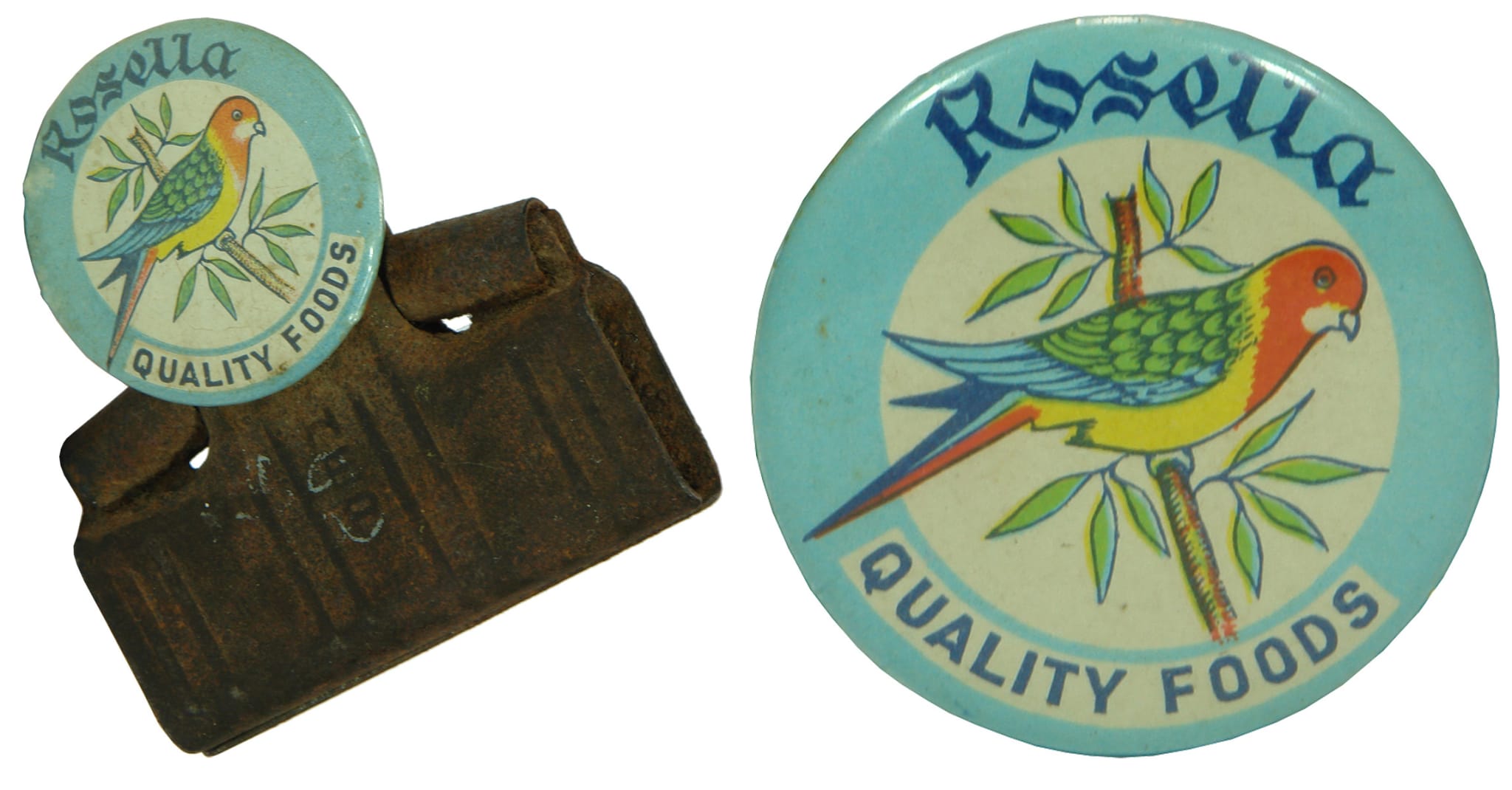 Rosella Quality Foods Advertising Paperclip Badge