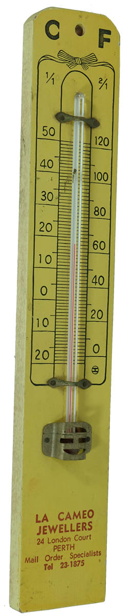 La Cameo Jewellers Perth Advertising Thermometer