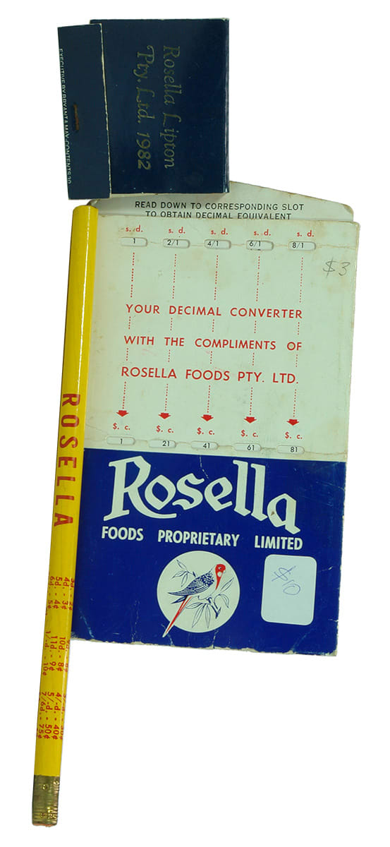 Advertising Items Rosella Foods