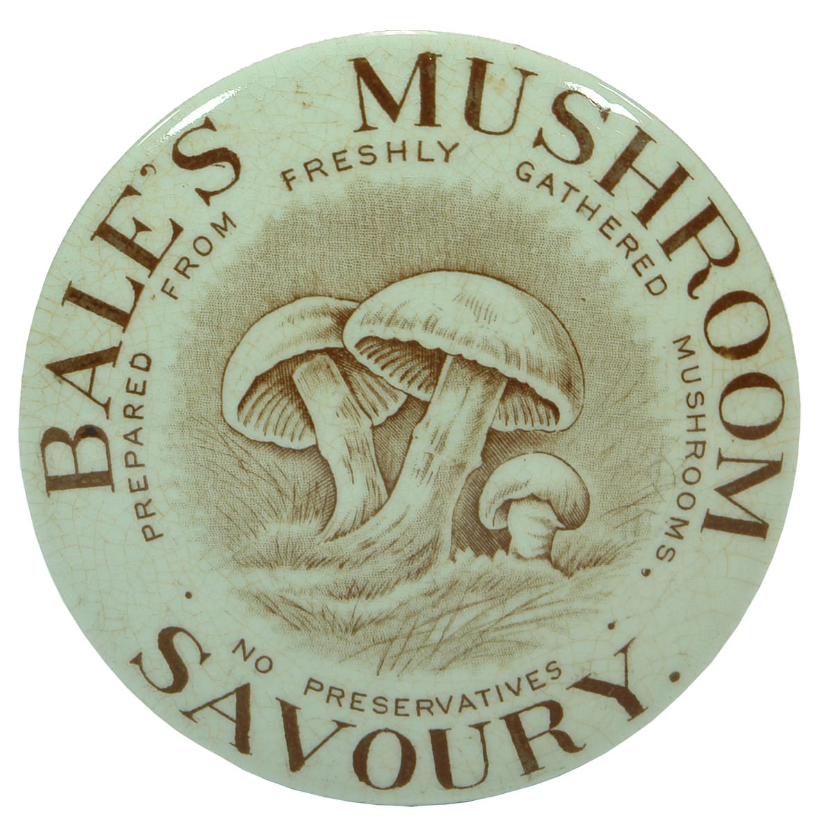 Bales Mushroom Savoury Pot Lid