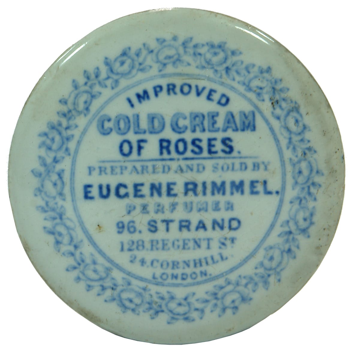 Eugene RImmel London Cold Cream Roses Potlid