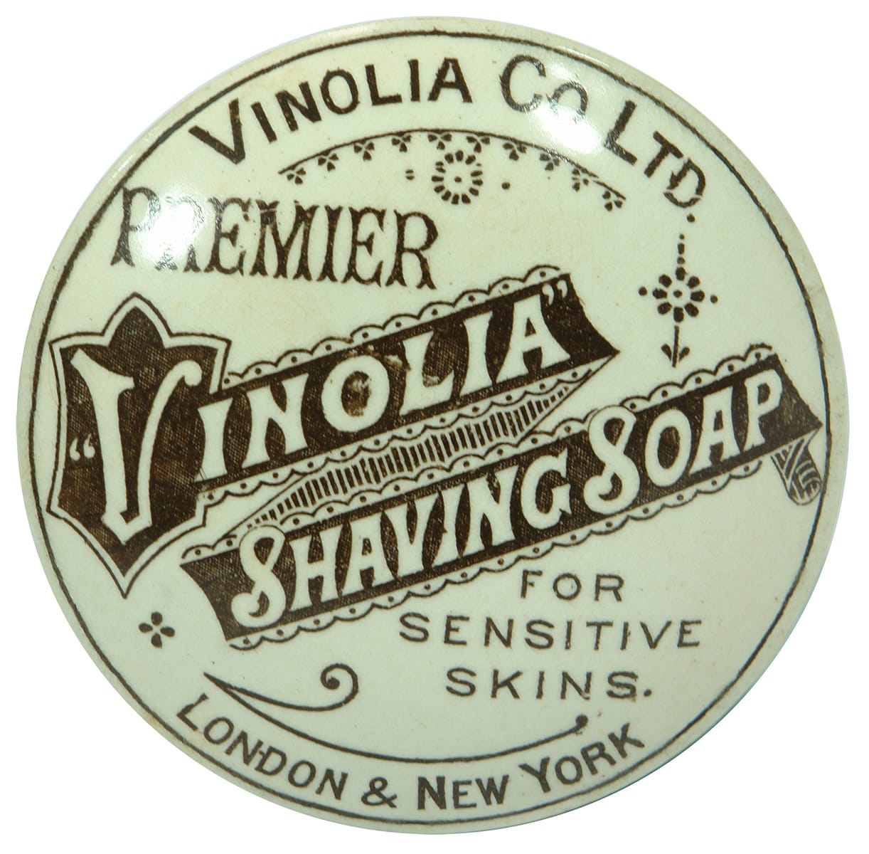 Vinolia Shaving Soap Pot Lid
