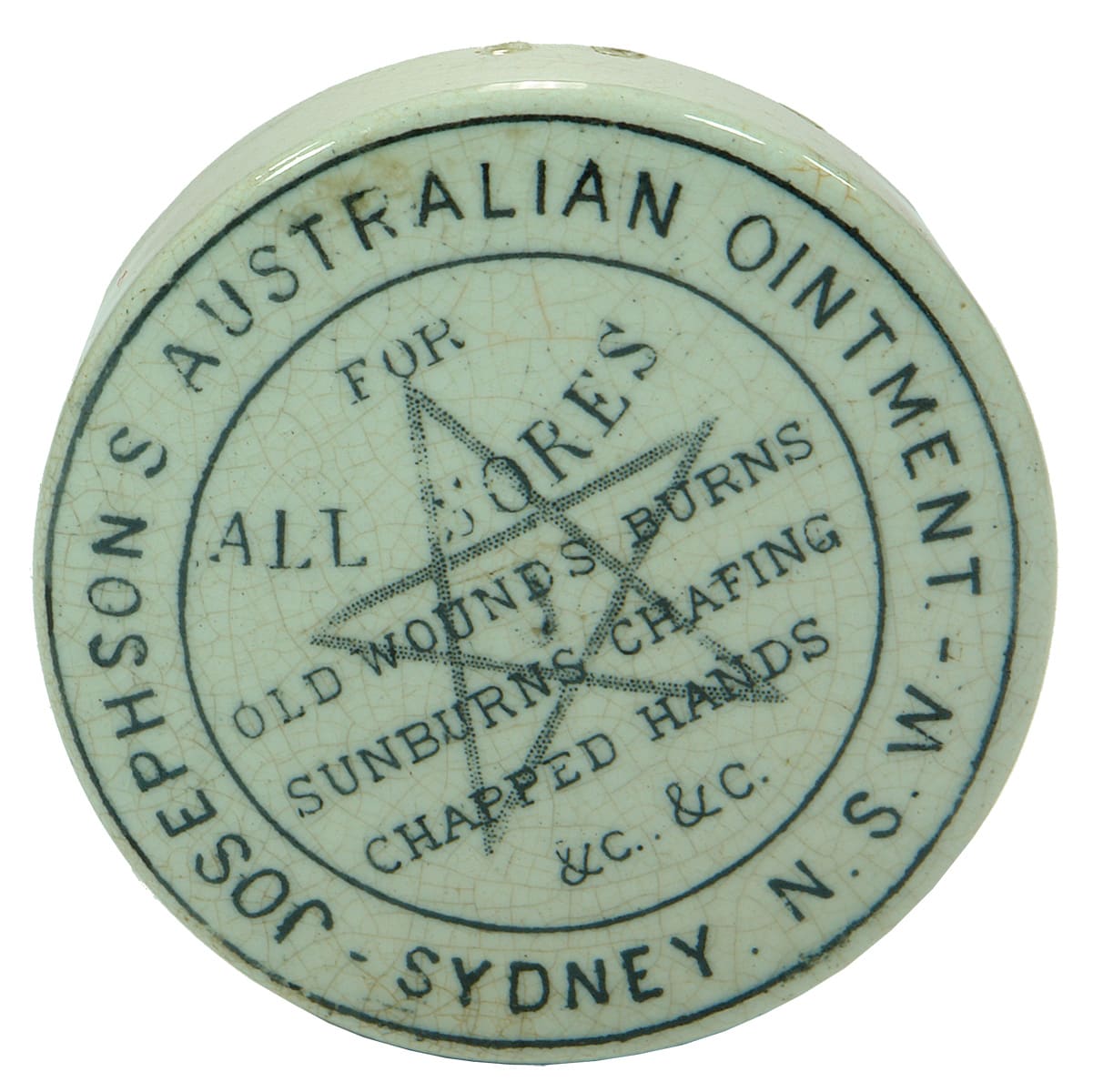 Josephson's Australian Ointment Sydney Pot Lid