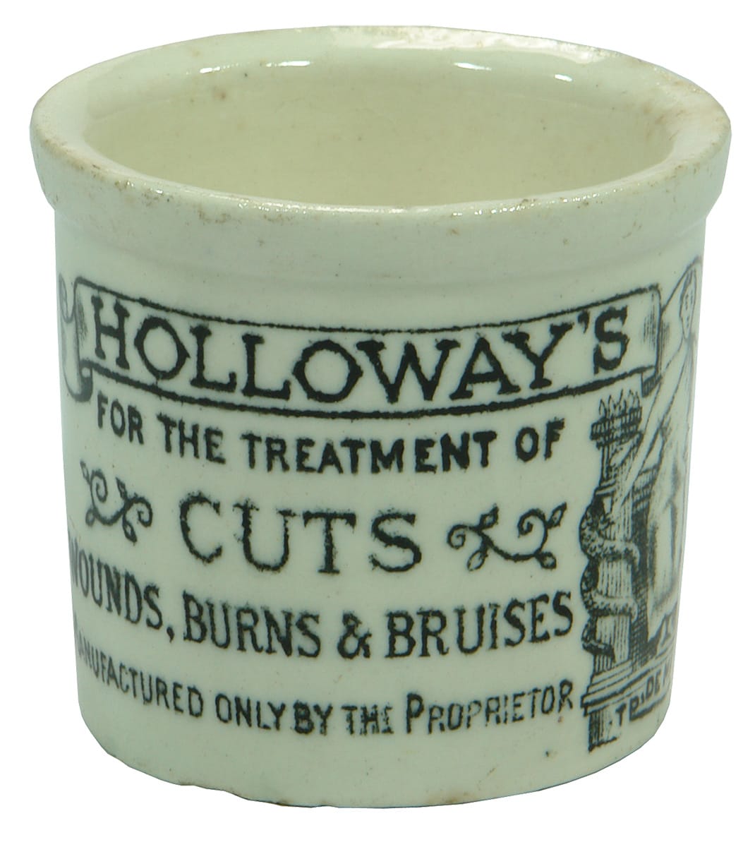 Holloway's Ointment Ceramic Pot Quack Cure