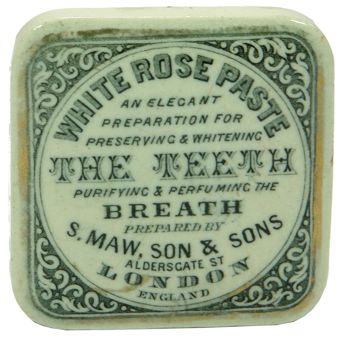 Maw Aldersgate London Tooth Paste Pot Lid