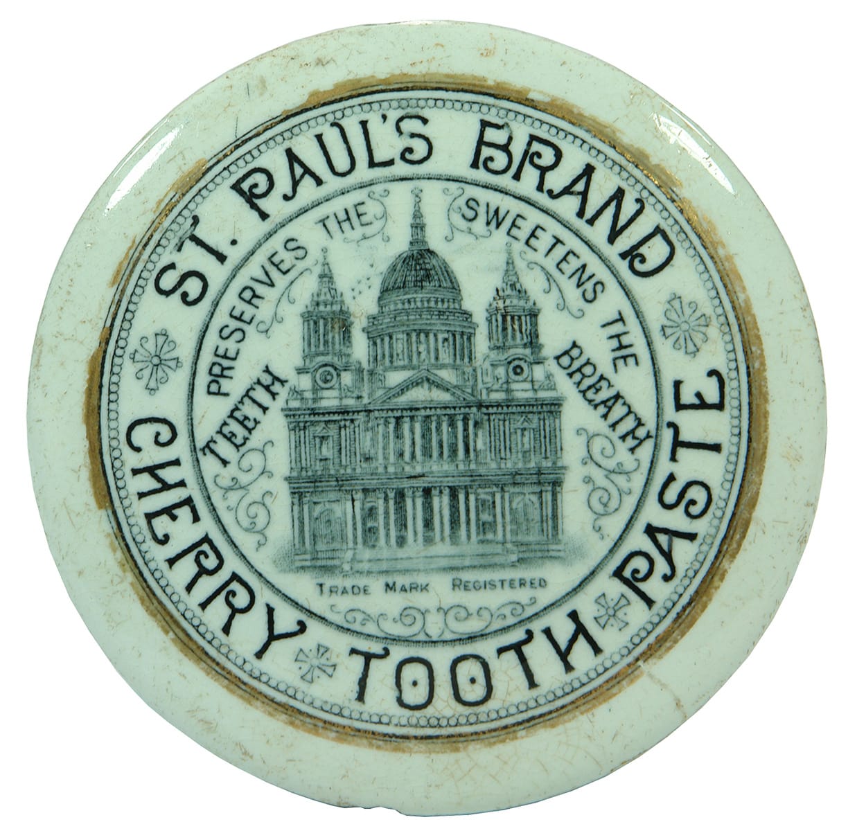 St Paul's Brand Cherry Tooth Paste Pot Lid