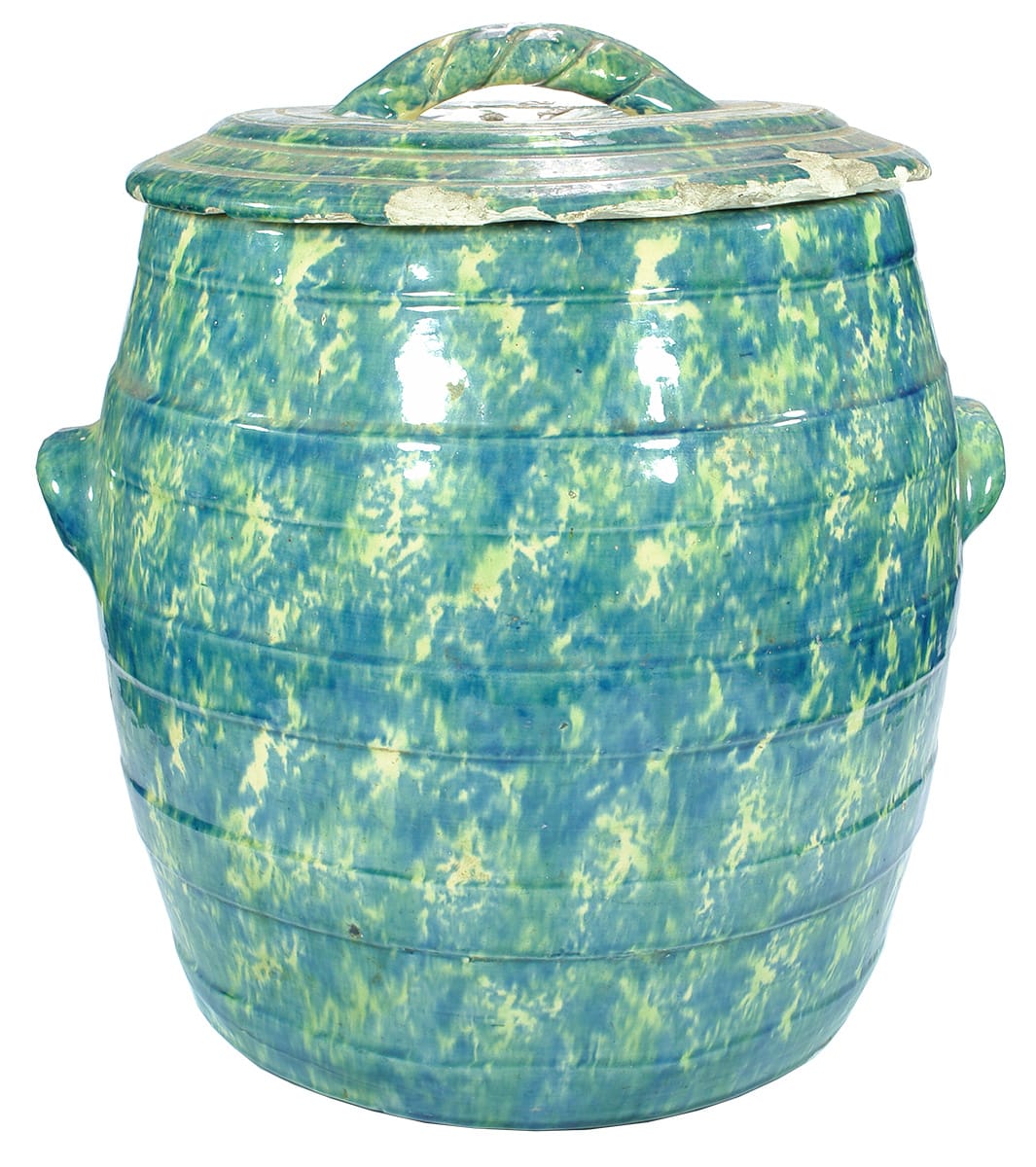 Bosley South Australia Majolica Bread Crock