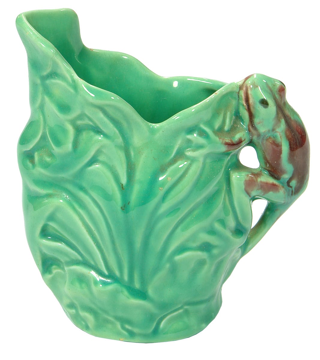 Australian Pottery Vase Frog