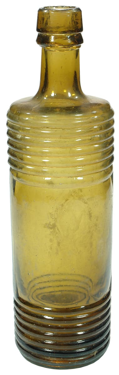 Amber glass Bitters Barrel bottle
