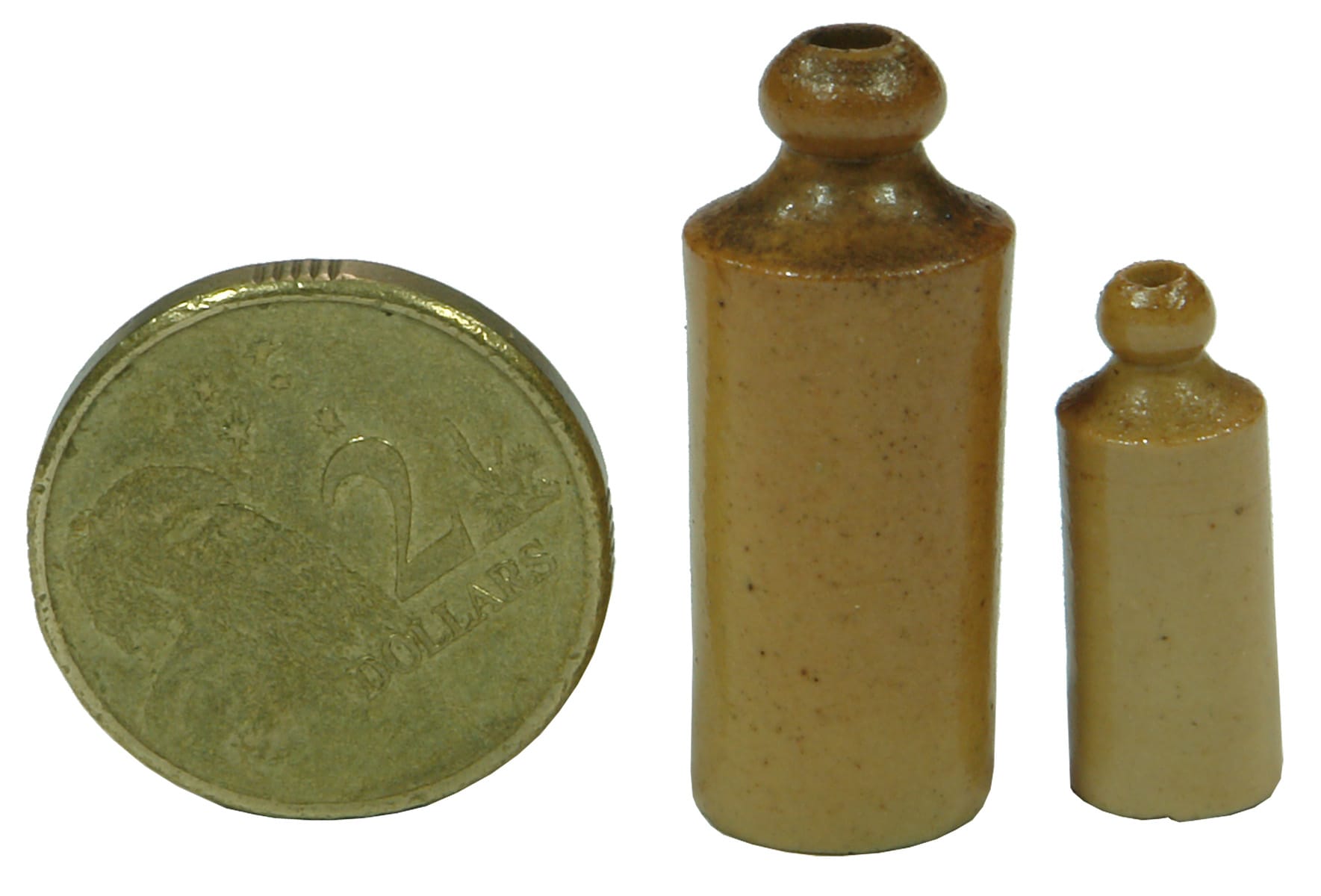 Sample Miniature Stoneware Ginger Beer Bottle