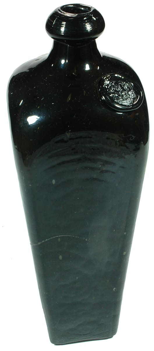 Black Glass Shoulder Applied Seal Gin Bottle