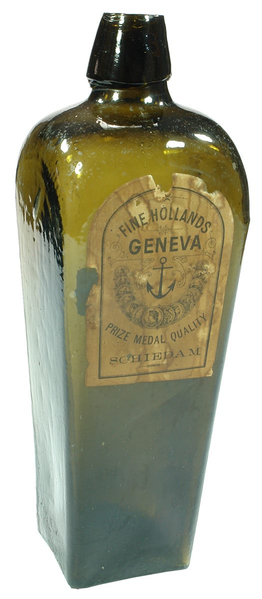 Fine Hollands Geneva Medals Labelled Gin Bottle