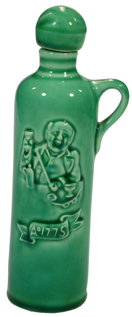 Hulstkamp Ceramic Moulded Green Gin Bottle