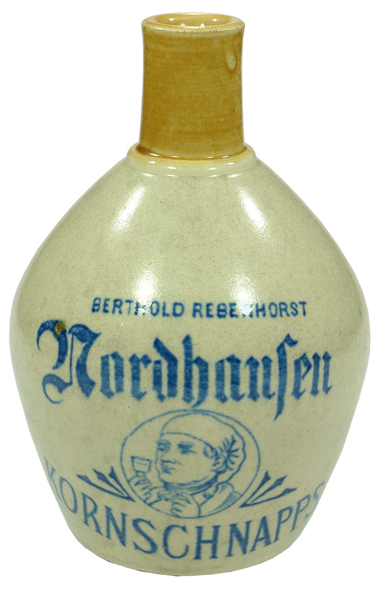 Nordhaufen Berthold Rebenhorst Kornschnapps Nightcap Stoneware Jar