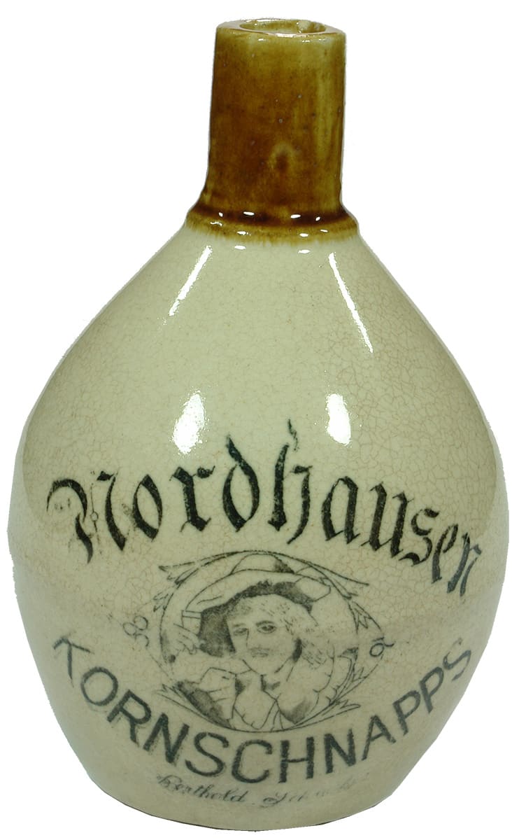 Nordhausen Kornschnapps Berthold Schreiber Stoneware Bottle