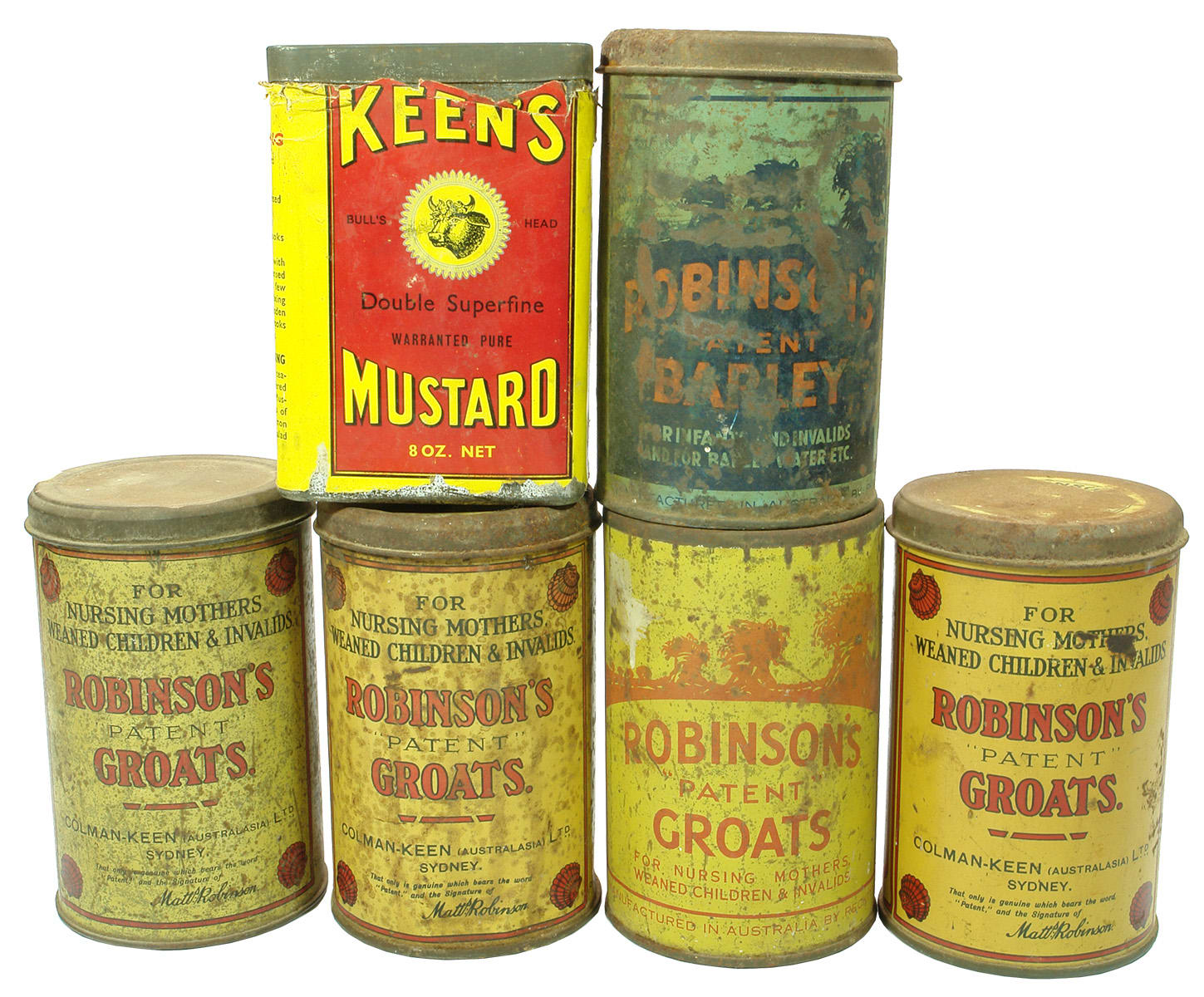 Collection Food Household Tins