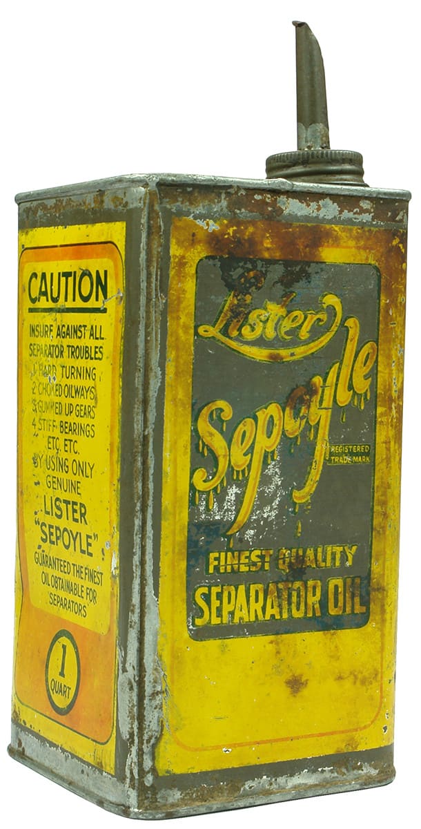 Lister Sepoyle Finest Quality Separator Oil Tin