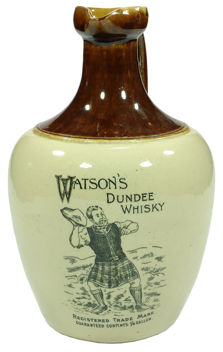 Watson's Dundee Whisky Stoneware Jug
