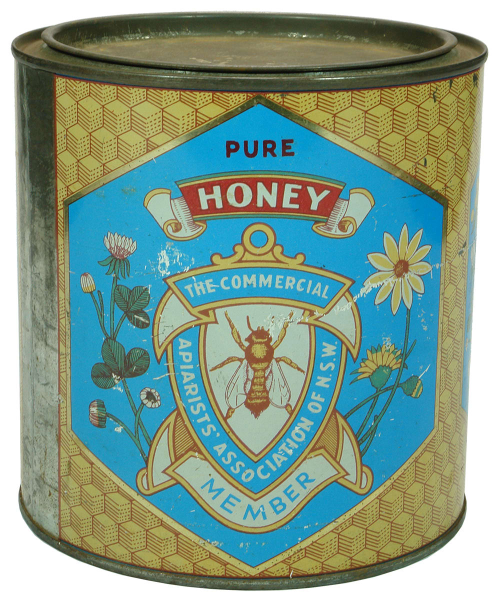 Commercial Apiarists Association Pure Honey Tin