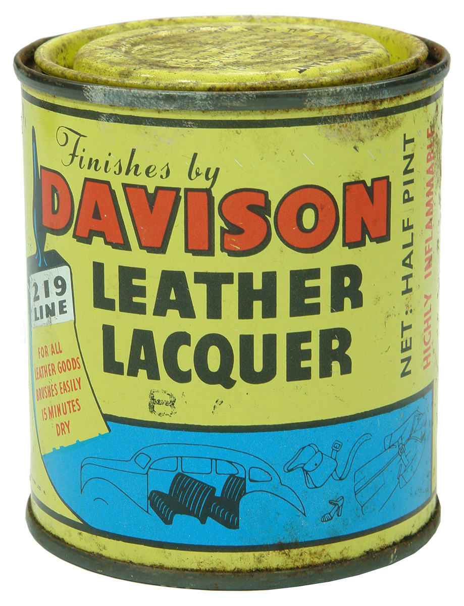 Davison Leather Lacquer Paints Sydney Tin