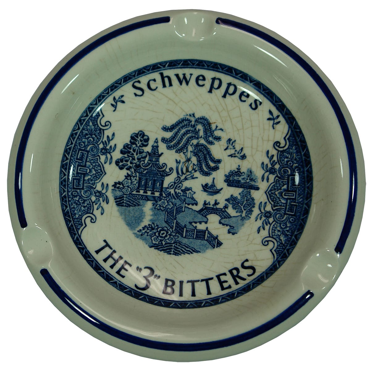 Schweppes Bitters Willow Pattern Change Tray