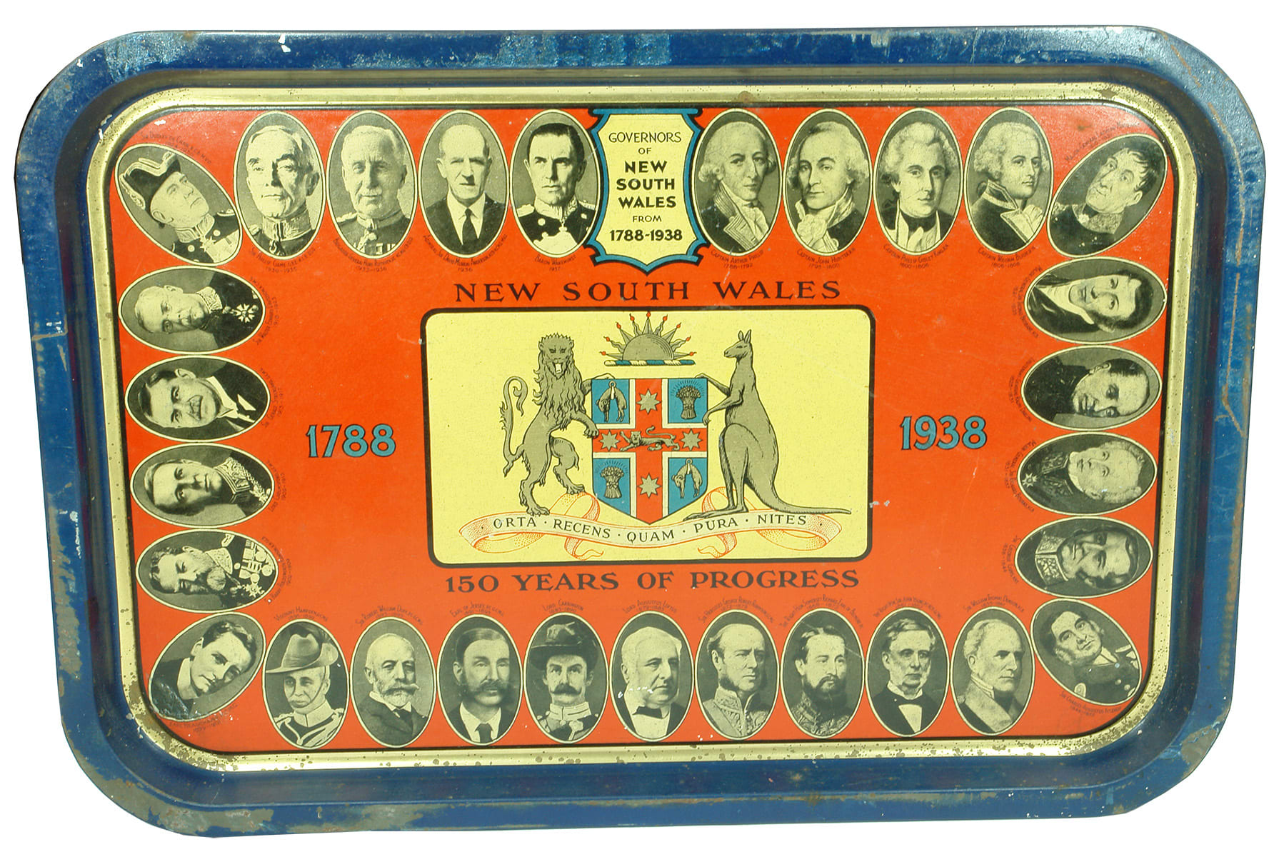 Governors New South Wales Sesquicentenary Commemorative Tray