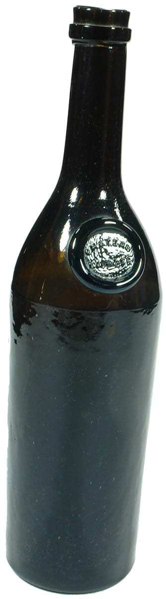 Chateau La Rose Sealed Black Glass Bottle