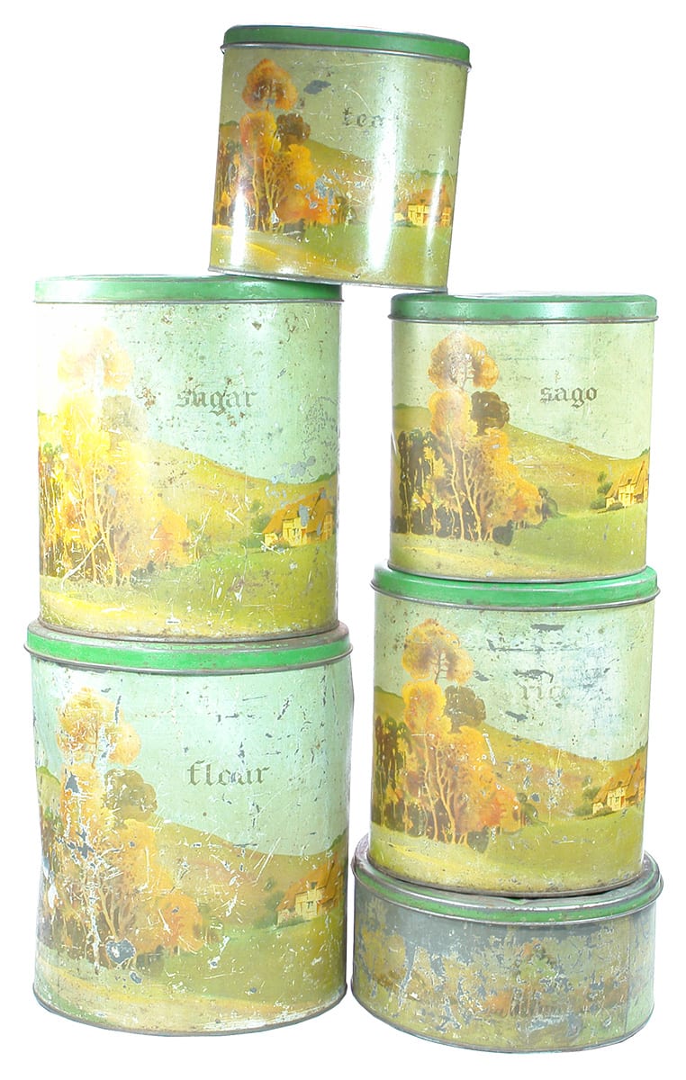 Collection Household Willow Tins