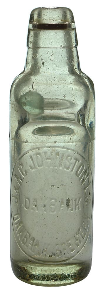 Johnston Oakbank Old Codd Marble Bottle