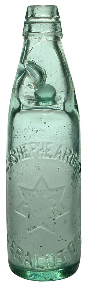 Shepheard Geraldton Star Works Patent Codd Bottle