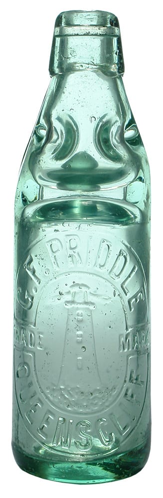 Priddle Lighthouse Queenscliff Codd Marble Bottle