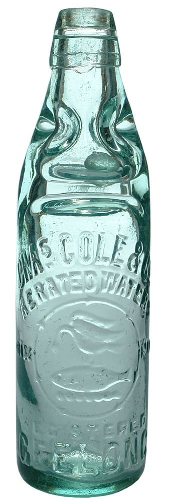 Chas Cole Geelong Codd Marble Bottle
