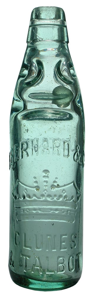 Eberhard Clunes Talbot Lemonade Codd Bottle