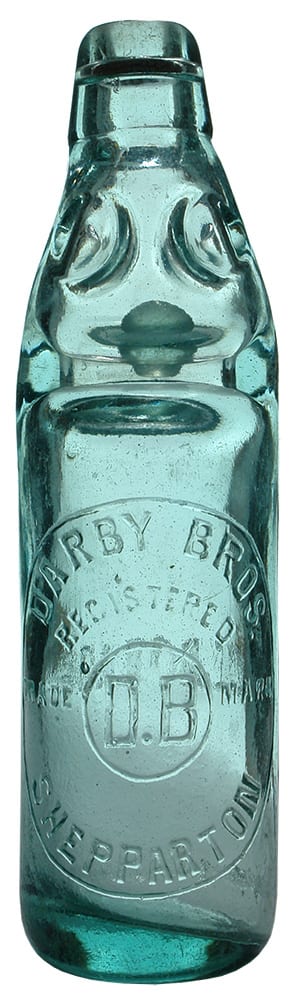 Darby Bros Shepparton Lemonade Codd Bottle