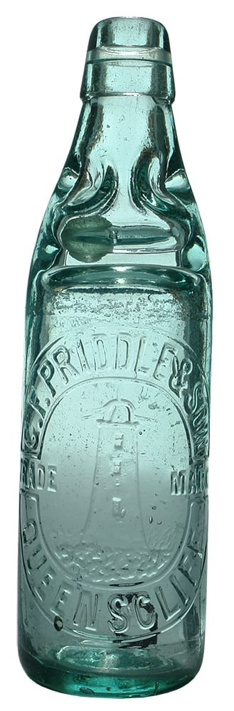 Priddle Lighthouse Queenscliff Codd Marble Bottle
